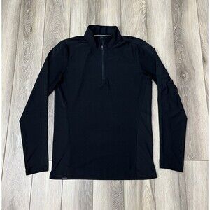 Ten Thousand 1/4 Zip Pullover Mens Sz XS Black Performance Logo TTKT038